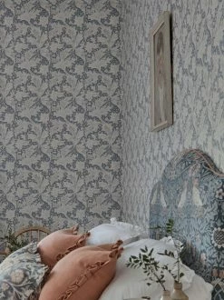 Tapete Wallflower Hellblaugrau -Geschaft Tapeten Wallflower E 463261 2880x1440