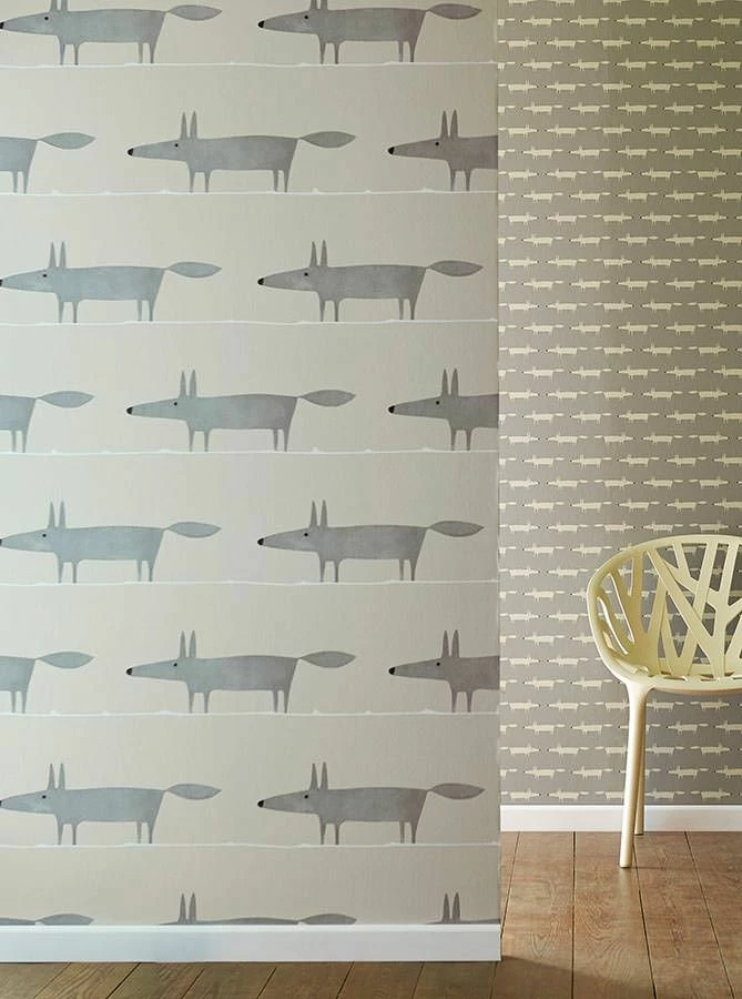 Tapete What Does The Fox Say Grau 3 Tapete What Does The Fox Say Grau