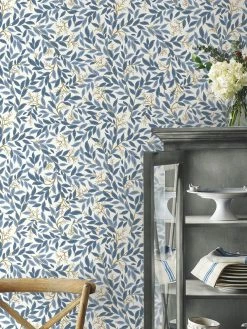 Selbstklebende Tapete Willowberry Azurblau 7 Selbstklebende Tapete Willowberry Azurblau -Geschaft Tapeten Willowberry 790621 2880x1440