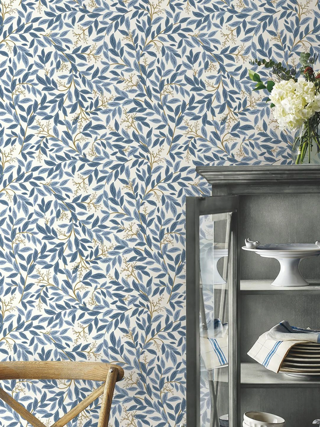 Selbstklebende Tapete Willowberry Azurblau 5 Selbstklebende Tapete Willowberry Azurblau – Bild 3