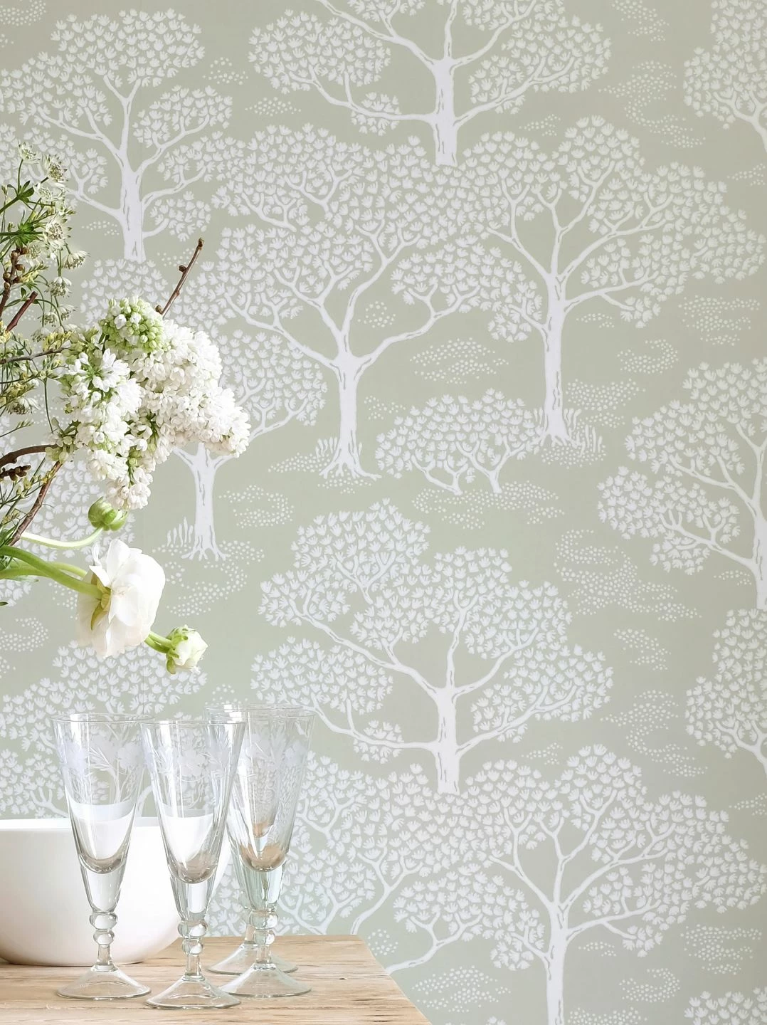 Tapete Woodland Schilfgrün 3 Tapete Woodland Schilfgrün