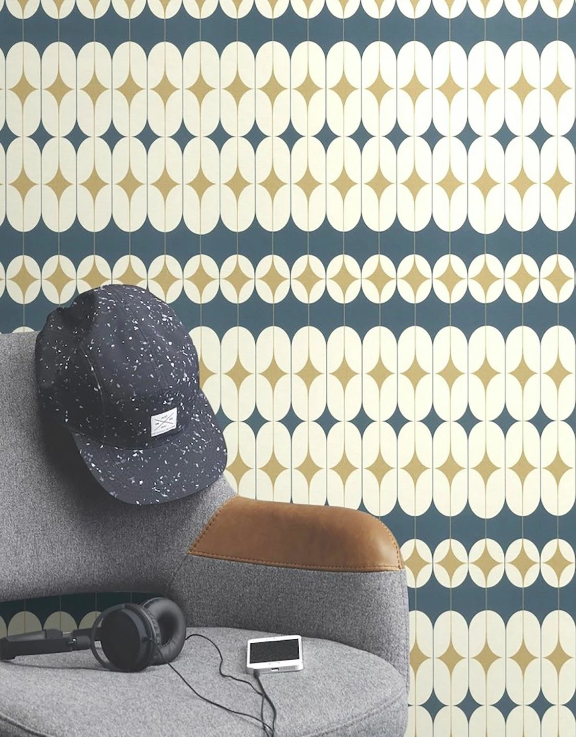 Tapete Yukina Ozeanblau 5 Tapete Yukina Ozeanblau – Bild 3