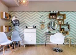 Tapete Zag Zig Pastellgrün -Geschaft Tapeten Zag Zig K 462131 2880x1440