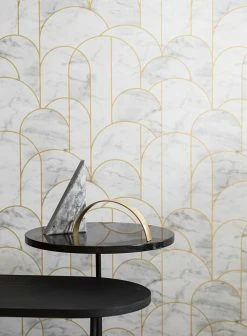 Tapete Zania Grauweiss