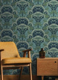 Tapete Zarabia Dunkelblau -Geschaft Tapeten Zarabia B 790291 2880x1440