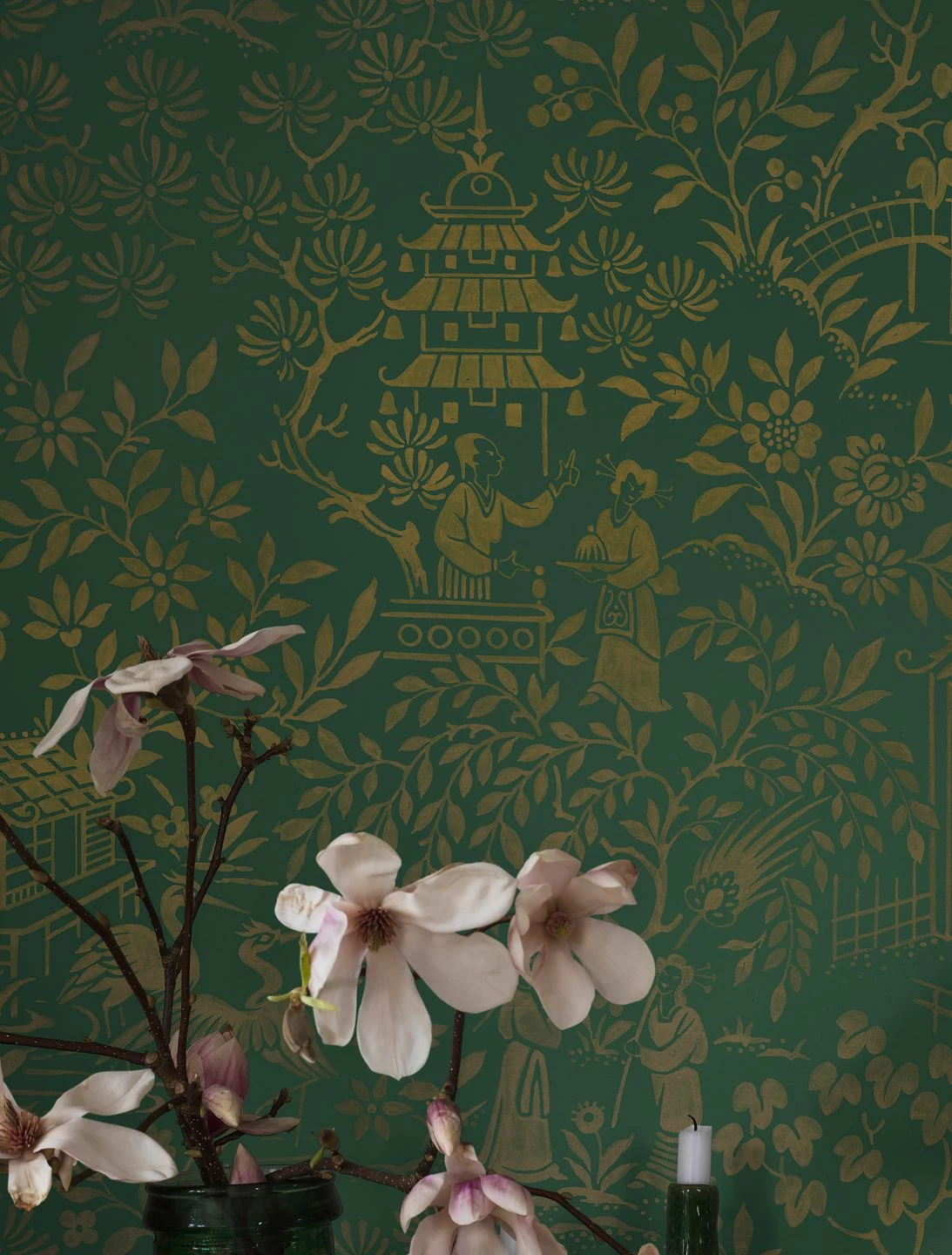 Tapete Zen Garden Patinagrün 3 Tapete Zen Garden Patinagrün