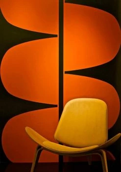 Tapete Alvorada Dunkelrotorange