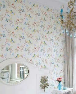 Tapete Audrey Cremeweiss Perlglanz