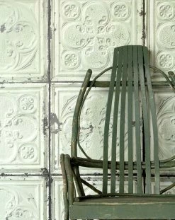 Tapete Brooklyn Tins 05 Weissgrün