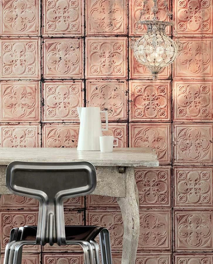 Tapete Brooklyn Tins 06 Rosenholz 3 Tapete Brooklyn Tins 06 Rosenholz