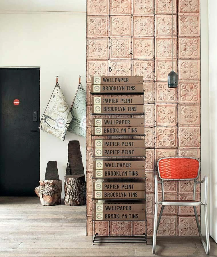 Tapete Brooklyn Tins 06 Rosenholz 6 Tapete Brooklyn Tins 06 Rosenholz – Bild 4