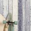 Tapete Old Planks Graublau 1 Tapete Old Planks Graublau -Geschaft Tapeten old planks 410274 2880x1440