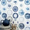 Tapete Porcellain 02 Blau -Geschaft Tapeten porcellain 02 310122 b 2880x1440
