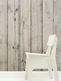 Tapete Scrapwood 07 Hellgrau