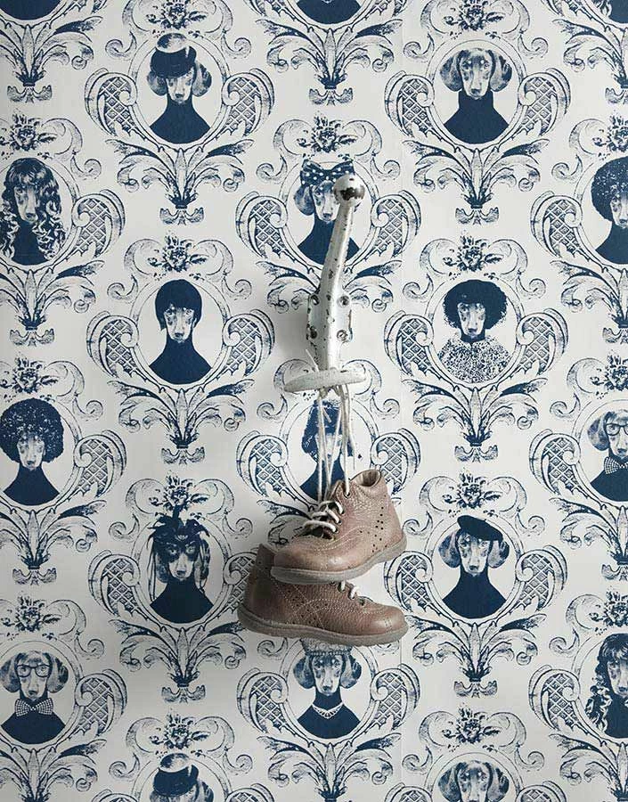 Tapete Tillsammans Dunkelblau 3 Tapete Tillsammans Dunkelblau